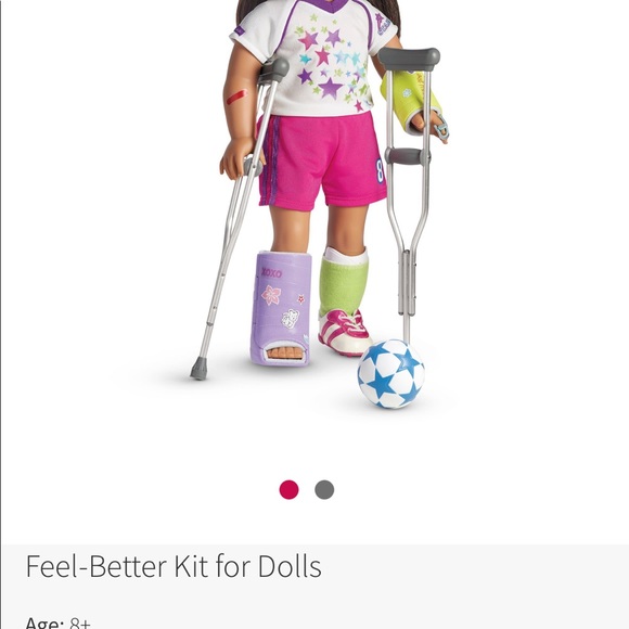 American Girl wheelchair, crutches, cast, boot etc - Picture 3 of 3